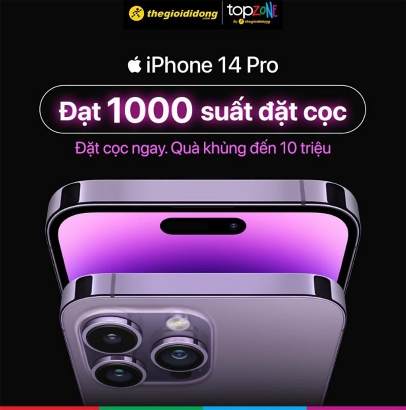 1.000 suất đặt cọc iPhone 14 Series