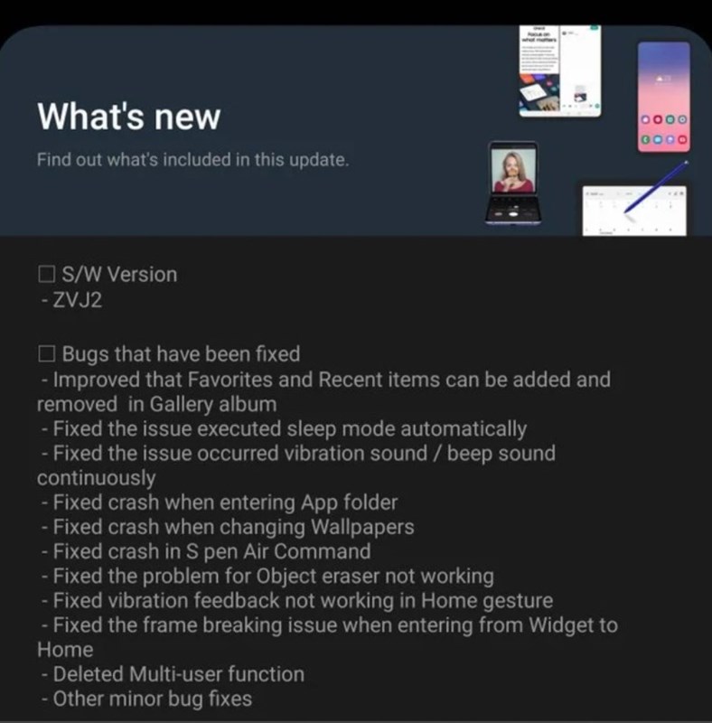 Phần mô tả các lỗi đã sửa trên phiên bản cập nhật One UI 5 0 beta lần thứ 4
