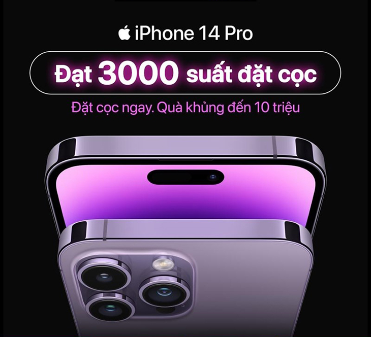 Ảnh iPhone 14 Series đạt 3000 suất đặt cọc Ảnh iPhone 14 Series đạt 3000 suất đặt cọc