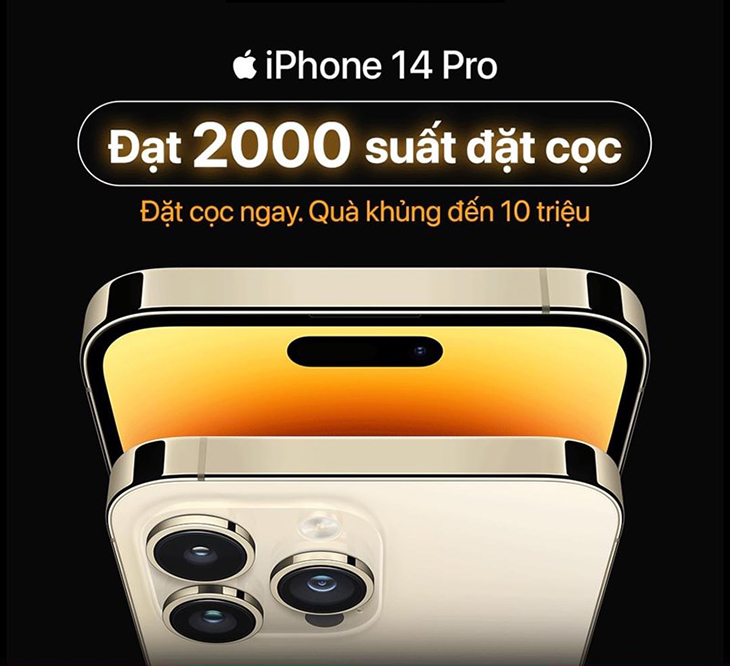 Ảnh iPhone 14 Series đạt 2000 suất đặt cọc Ảnh iPhone 14 Series đạt 2000 suất đặt cọc