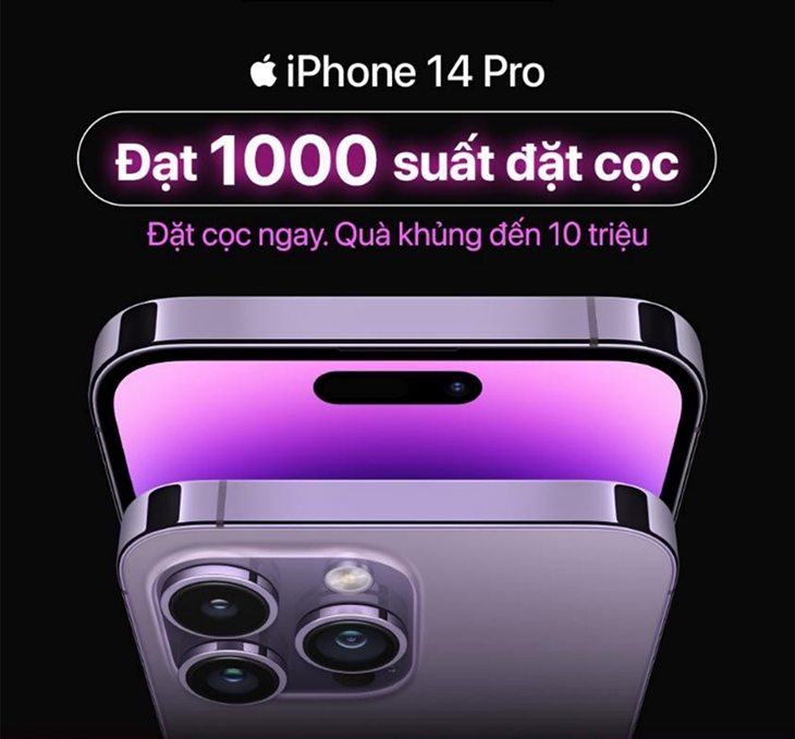 Ảnh iPhone 14 Series đạt 1000 suất đặt cọc Ảnh iPhone 14 Series đạt 1000 suất đặt cọc