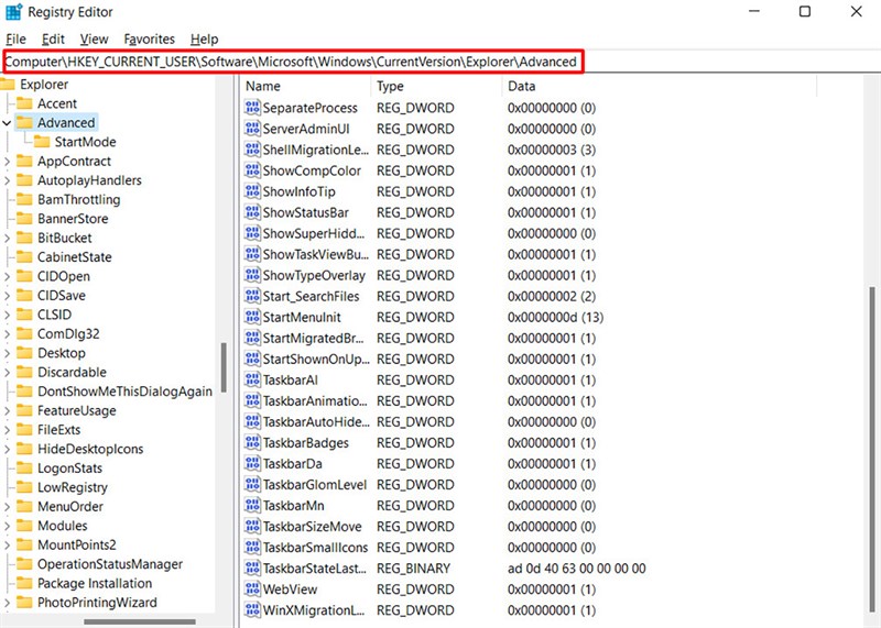 Cách bật hiển thị đồng hồ đếm giây trên windows 11