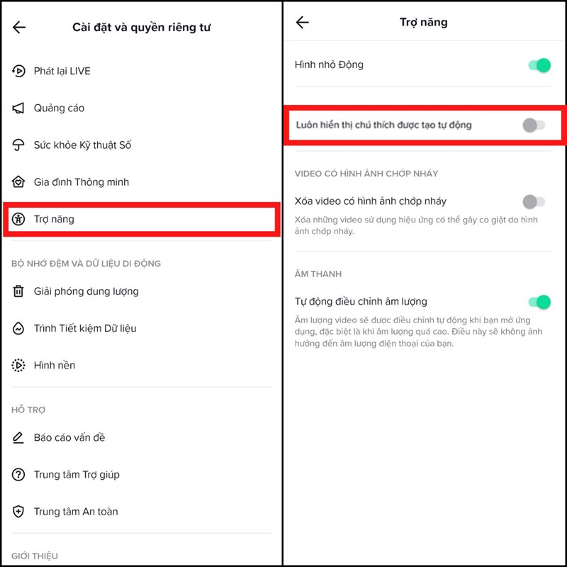 Cách tắt phụ đề video TikTok