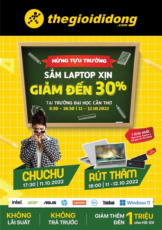 Sự kiện đặc biệt của Thế Giới Di Động diễn ra tại Đại học Cần Thơ đem đến nhiều ưu đãi hấp dẫn