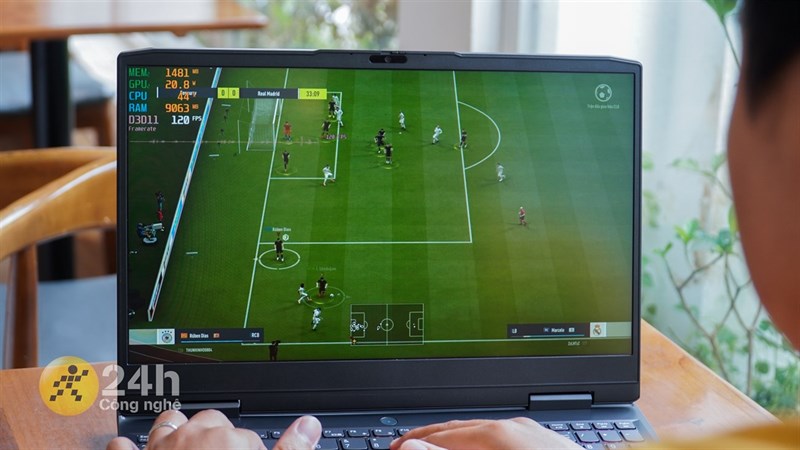 Màn hình của Lenovo Ideapad Gaming 3 15ARH7 còn có tần số quét lên đến 120 Hz. Màn hình của Lenovo Ideapad Gaming 3 15ARH7 còn có tần số quét lên đến 120 Hz.