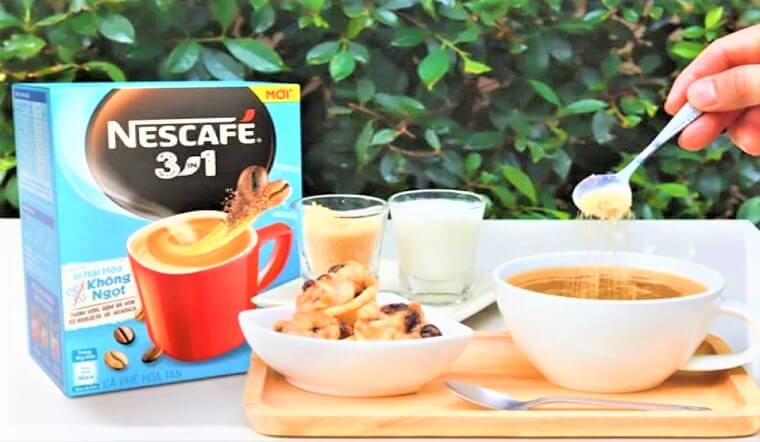 Mới lạ cà phê hòa tan Nescafé 3in1 không ngọt với công thức cải tiến 