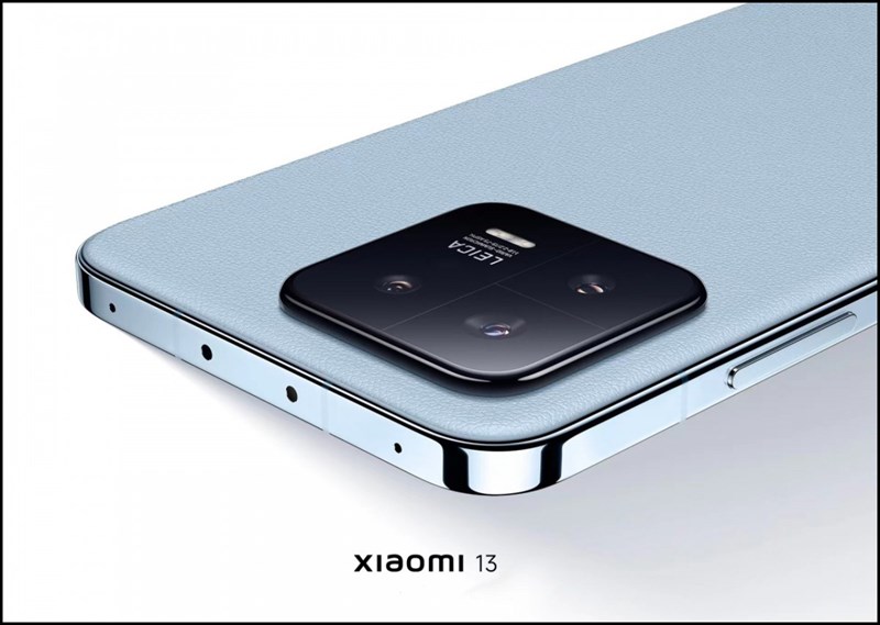 Phiên bản màu Xanh dương của Xiaomi 13 có mặt lưng da cao cấp. Nguồn: Xiaomi.