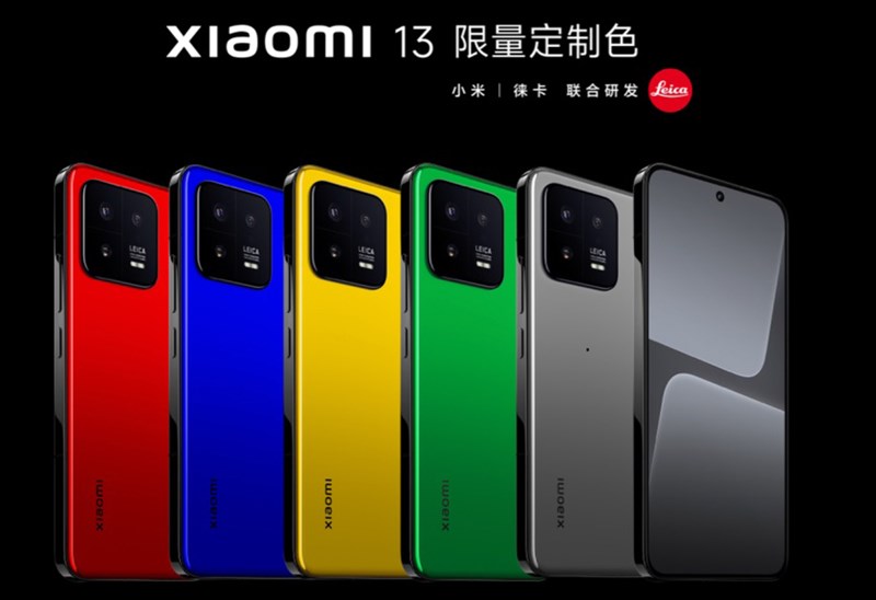 Các phiên bản màu đặc biệt của Xiaomi 13 tại thị trường Trung Quốc. Nguồn: Xiaomi.