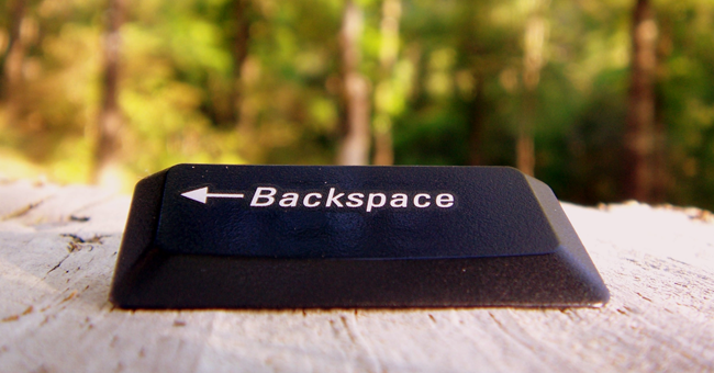Backspace: Move the apostrophe to the left one character and delete the character at that position, if any.