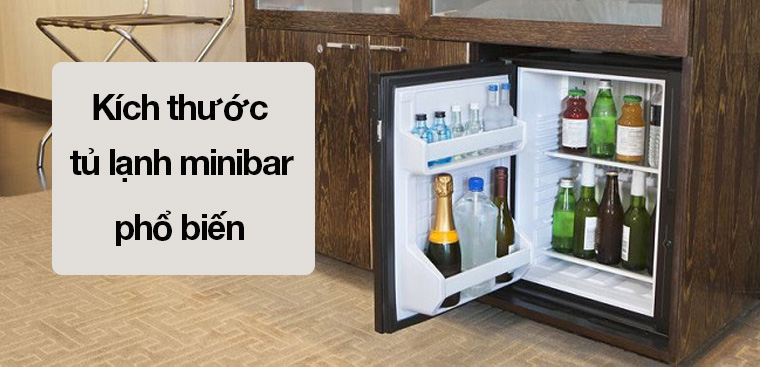 Kích thước tủ lạnh minibar phổ biến hiện nay
