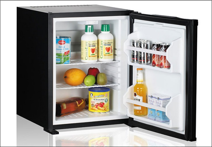 Tủ lạnh minibar có thiết kế nhỏ gọn, sở hữu dung tích từ 20 - 70 lít