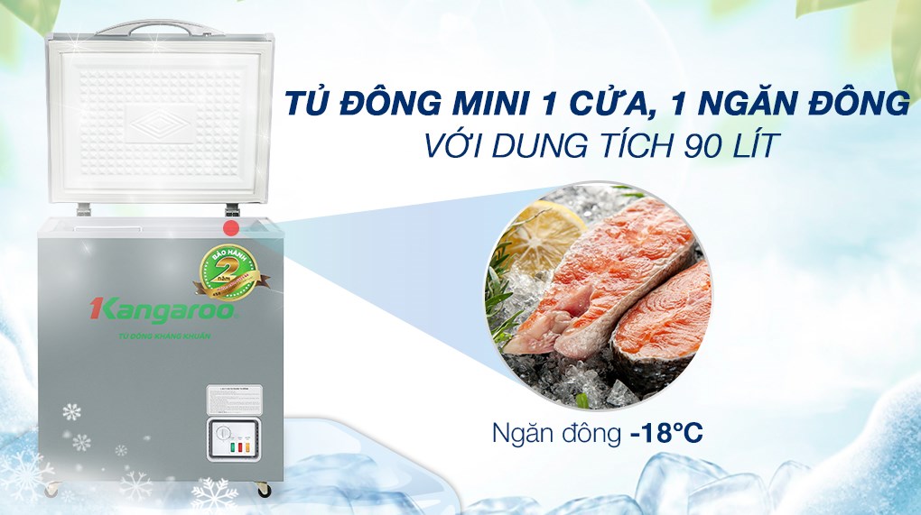 Tủ đông Kangaroo 90 lít KGFZ150NG1