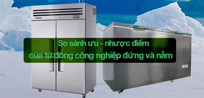 So sánh ưu, nhược điểm của tủ đông công nghiệp đứng và nằm