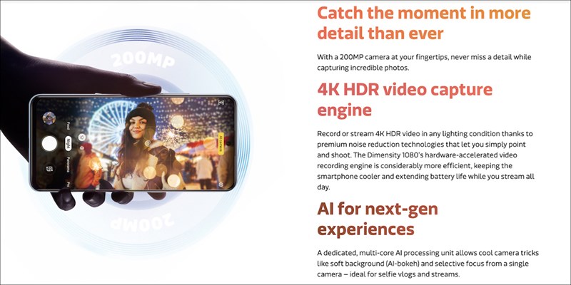 Dimensity 1080 camera