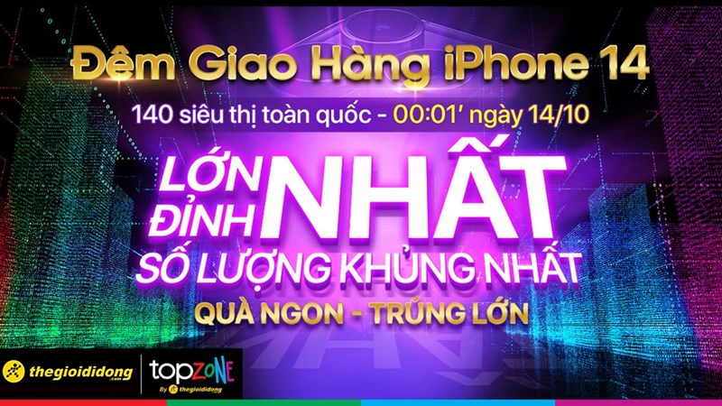 Đêm giao hàng iPhone 14 Series