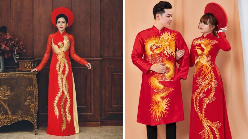 Thuê áo dài cho mẹ cô dâu chú rể TPHCM | Tài Lộc - Áo Dài Tài Lộc