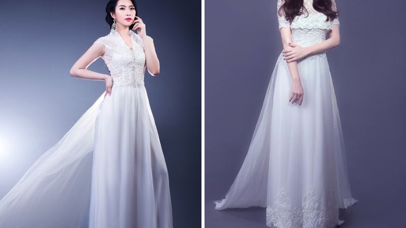 Bạn có biết sự khác biệt giữa ao tan thoi với áo dài truyền thống không? -  SOFIA BRIDAL