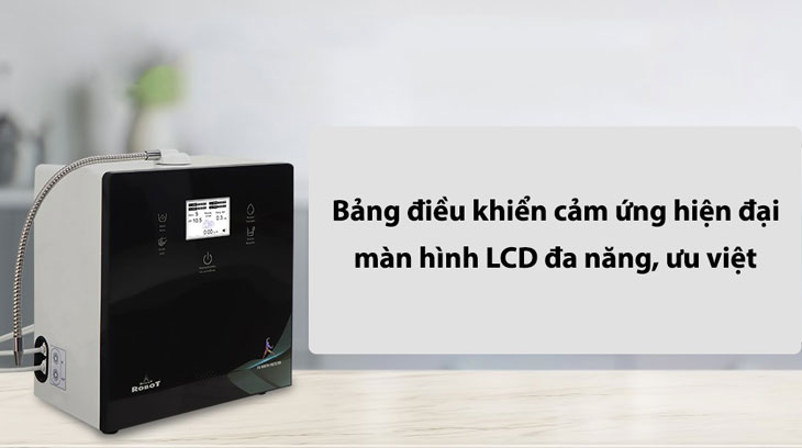 Máy lọc nước điện giải Robot Iron Prince 37X KG (Imei) sử dụng bảng điều khiển cảm ứng hiện đại