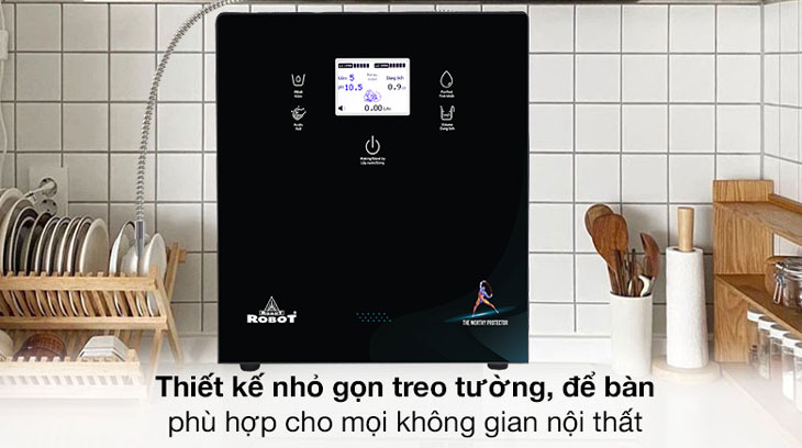 Máy lọc nước điện giải Robot Iron Prince 37X KG (Imei) có thiết kế trang nhã, màu sắc sang trọng