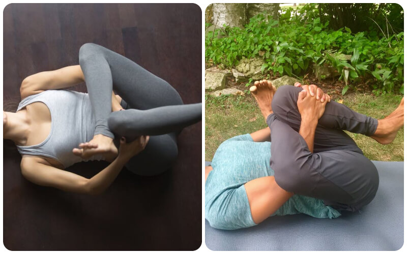 Lợi ích và cách thực hiện tư thế yoga xâu kim giúp hông săn chắc