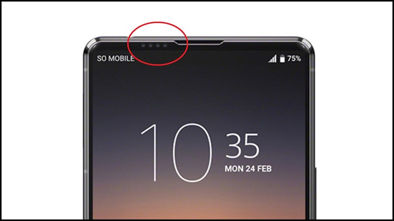 Thiết kế camera trước kích thước siêu nhỏ dự kiến có trên Xperia 1 V (Ảnh: Digikala)
