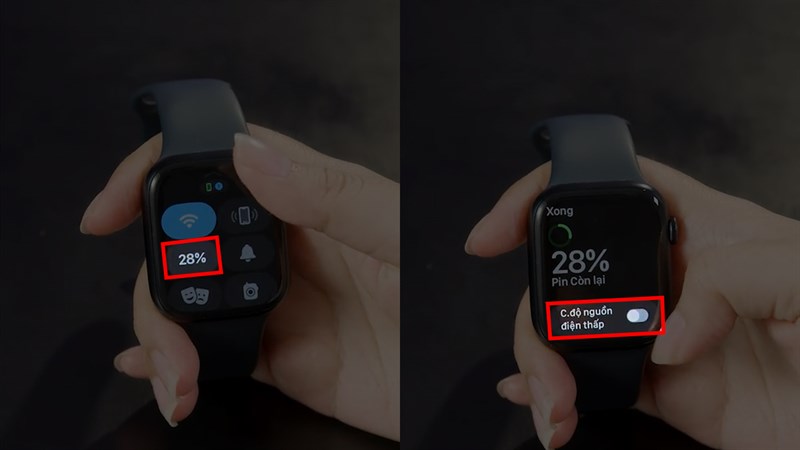 Cách bật chế độ nguồn điện thấp trên Apple Watch series 8