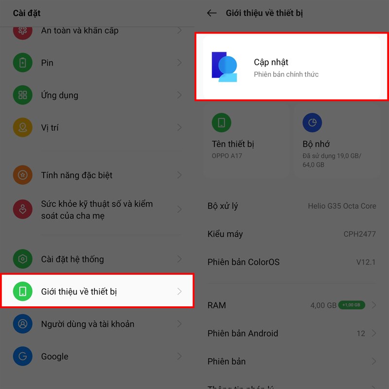Cách cập nhật Android 13 cho điện thoại OPPO