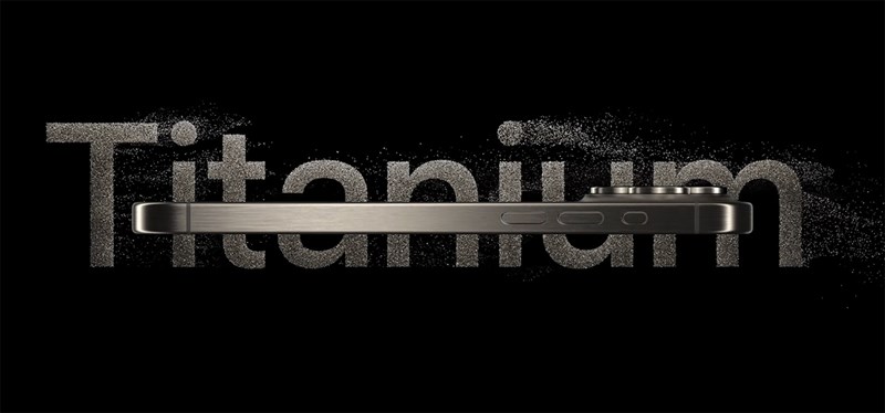 iPhone 15 Pro và iPhone 15 Pro Max đều được hoàn thiện từ khung Titanium cao cấp