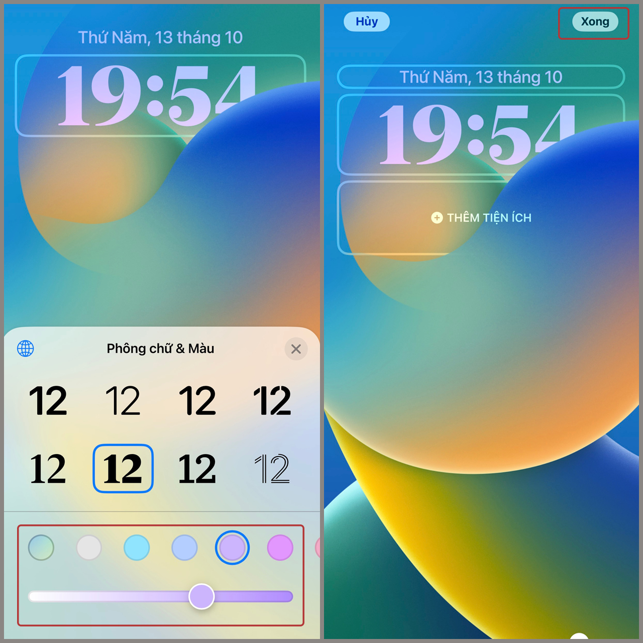 Từ các font chữ sành điệu đến kiểu chữ đơn giản và hiện đại, iOS 16 cho phép bạn tùy chỉnh đồng hồ theo cách của riêng mình. Điểm đặc biệt của bản cập nhật là màn hình luôn thay đổi theo thời gian thực, cho bạn một trải nghiệm độc đáo và sinh động.