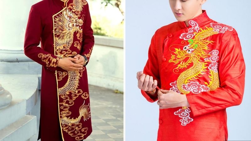 Áo dài nam màu da mới mẻ  Vietnamese traditional clothing, Ao dai