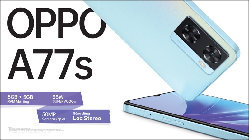 Cấu hình OPPO A77s
