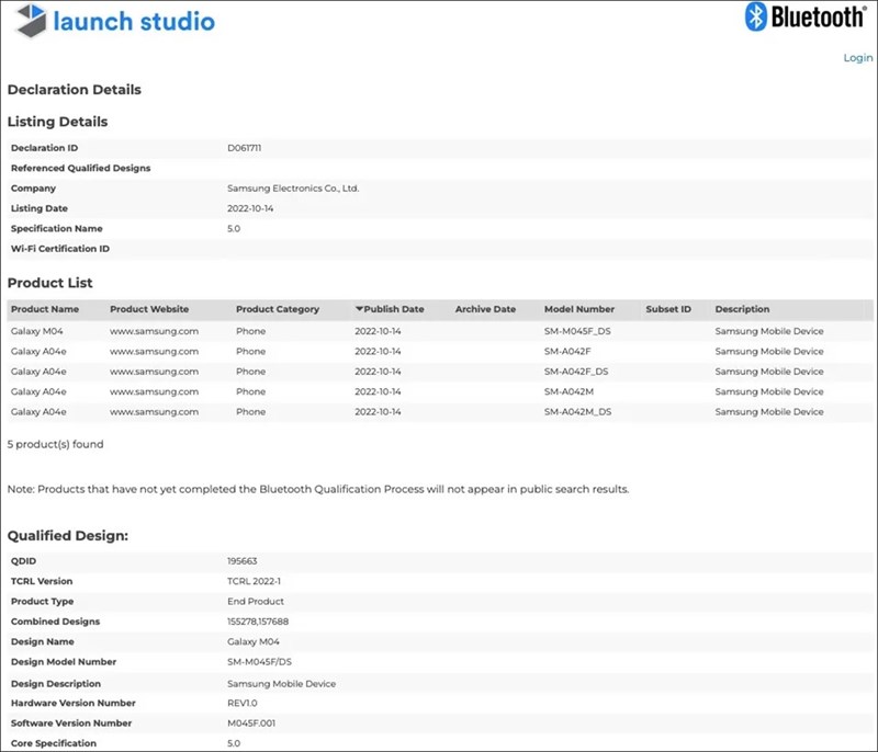Galaxy A04e đạt nhiều chứng nhận mới, chuẩn bị ra mắt