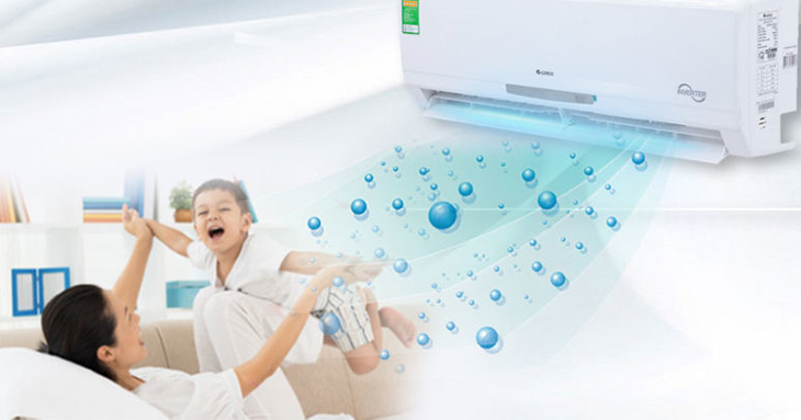 Máy lạnh Gree Inverter 1 HP GWC09FB-K6D9A1W bảo vệ sức khỏe gia đình gia đình bạn