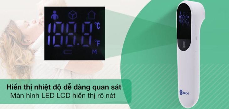 Nhiệt kế điện tử hồng ngoại Kachi JXB-315 có màn hình LCD rõ nét Nhiệt kế điện tử hồng ngoại Kachi JXB-315 có màn hình LCD rõ nét