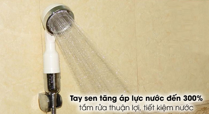 Strong shower helps save water