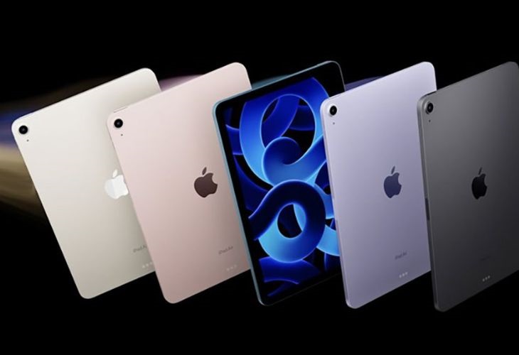 iPad Air có đến 5 màu khác nhau 
