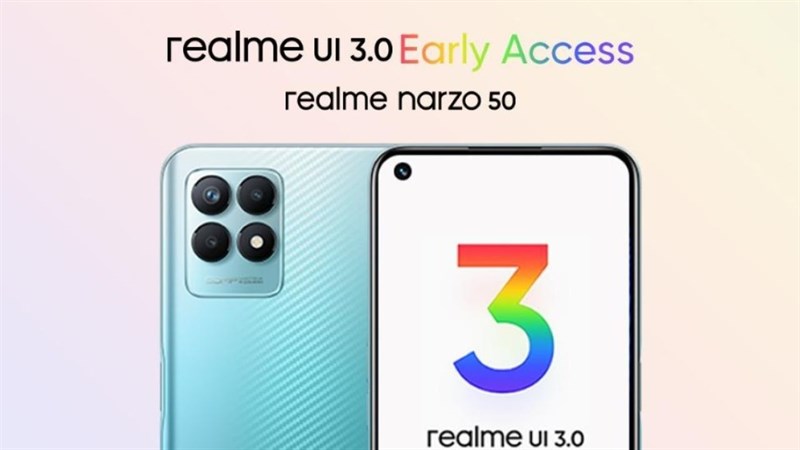 realme Narzo 50 nhận bản cập nhật realme ui 30 dựa trên Android 12