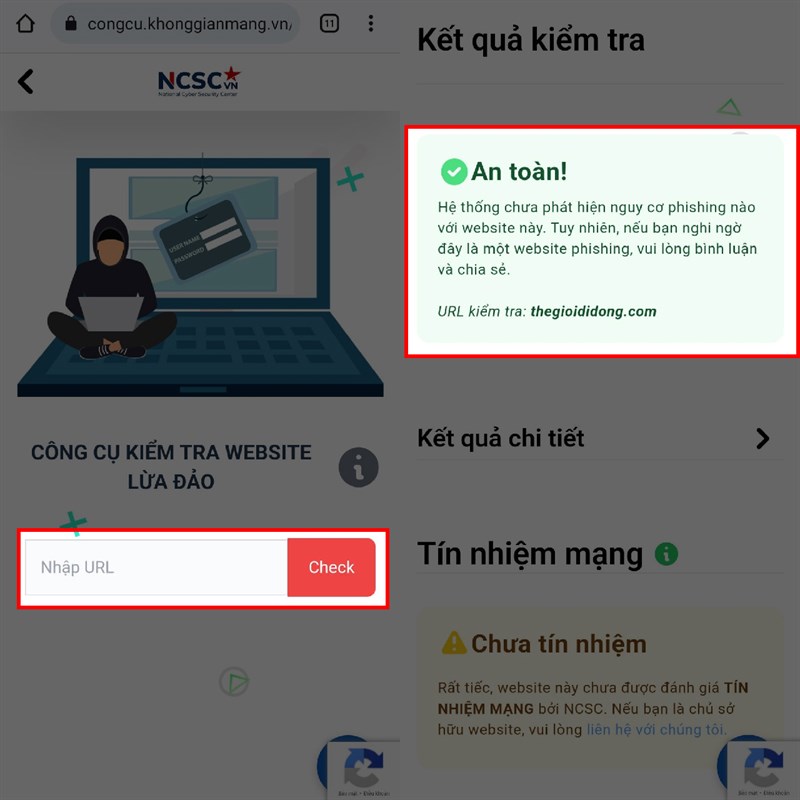 Cách kiểm tra trang web lừa đảo