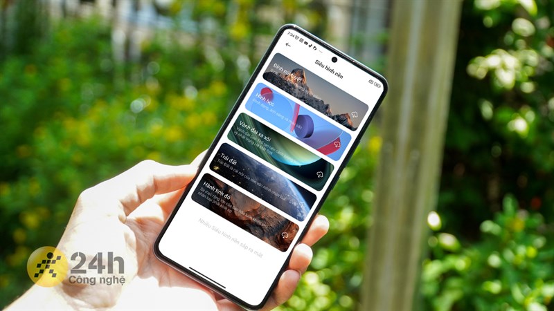 Hướng dẫn cách cài siêu hình nền trên Xiaomi 12T series để điện thoại