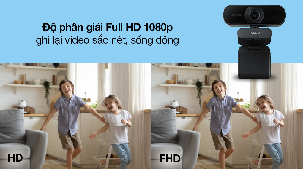 Hình ảnh nét đến từng chi tiết nhỏ với độ phân giải FHD 1080P
