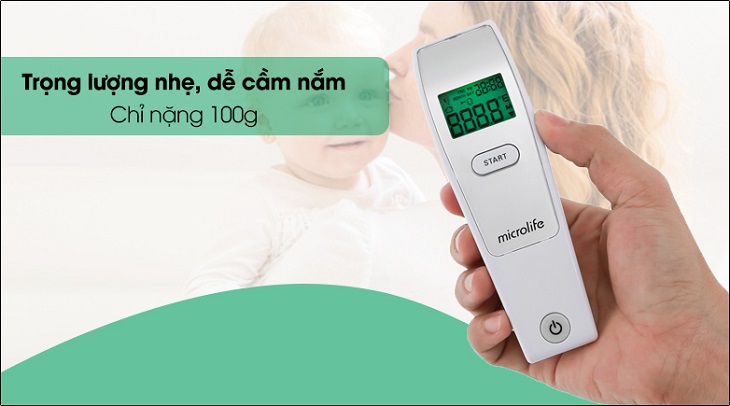 Nhiệt kế điện tử hồng ngoại Microlife FR1MF1 có thiết kế nhỏ gọn