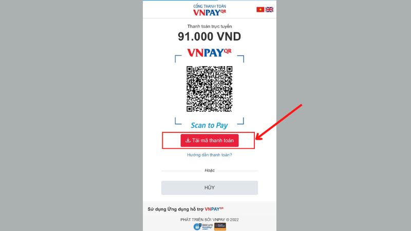 Hướng dẫn thanh toán đơn hàng bách hóa XANH trực tuyến bằng VNPAY-QR