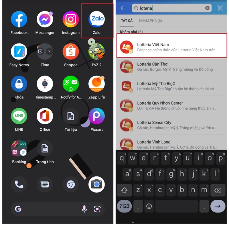 Cách nhận gà rán LOTTERIA VN nóng giòn miễn phí qua Zalo Cách nhận gà rán LOTTERIA VN nóng giòn miễn phí qua Zalo