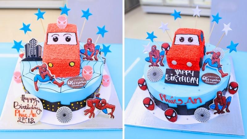 Bánh sinh nhật ô tô siêu nhân