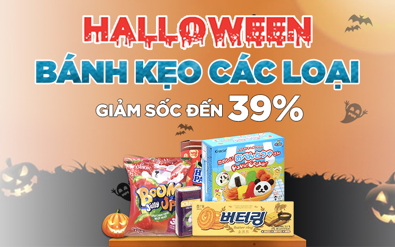 Từ 20/10 – 31/10/2022, bánh kẹo các loại giảm sốc đến 39%