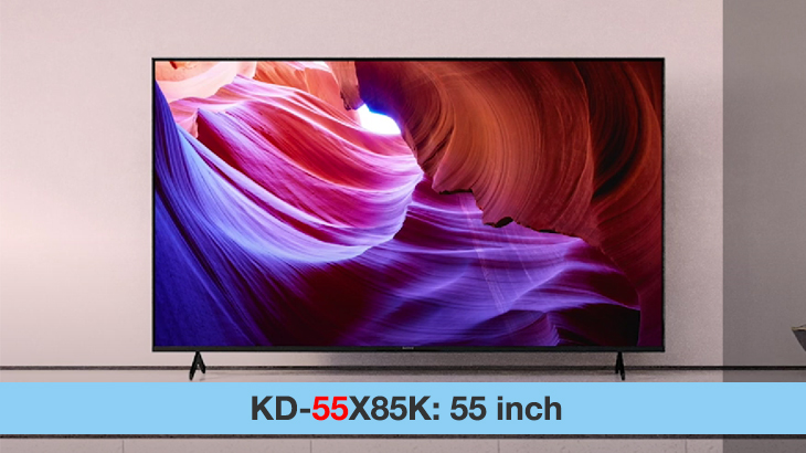 Google Tivi Sony 4K 55 inch KD-55X85K - Hai ký tự tiếp theo