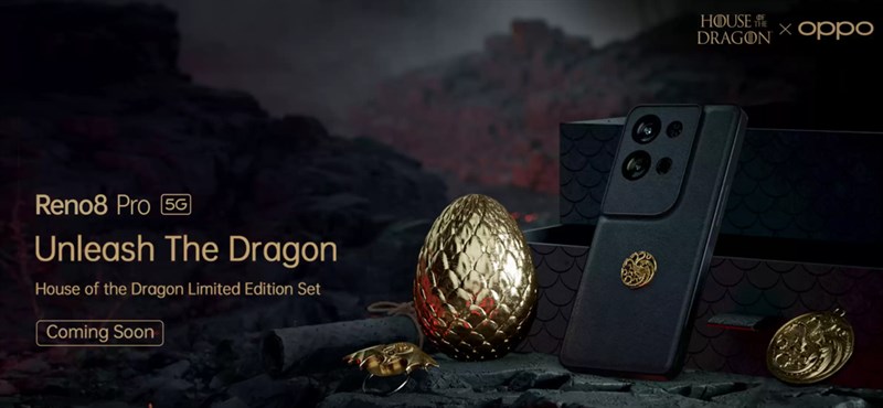 OPPO Reno8 Pro House of Dragon Limited Edition OPPO Reno8 Pro House of Dragon Limited Edition