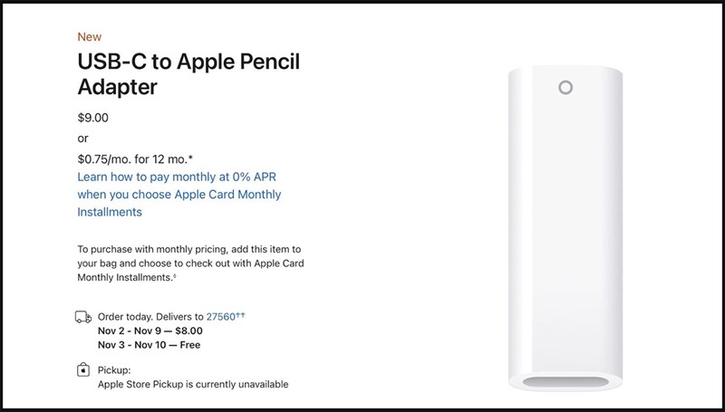 Bộ chuyển đổi Apple Pencil Bộ chuyển đổi Apple Pencil