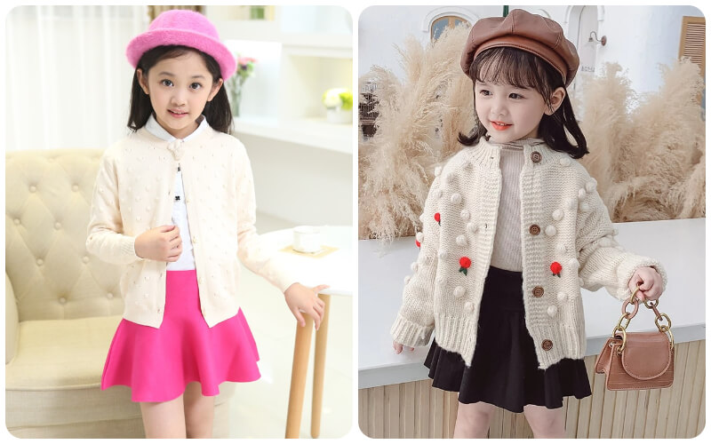 Áo cardigan là dạng áo khoác ngoài với chất liệu len