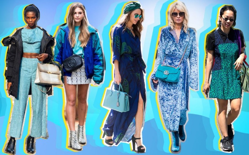 Cách chọn đồ màu xanh dương hợp trong thời trang
